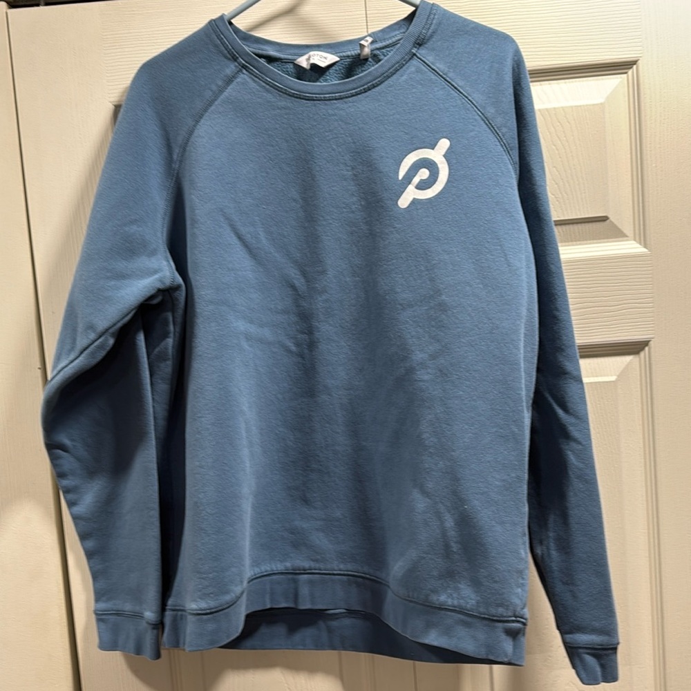 Peloton Blue Crewneck Pullover Sweatshirt
